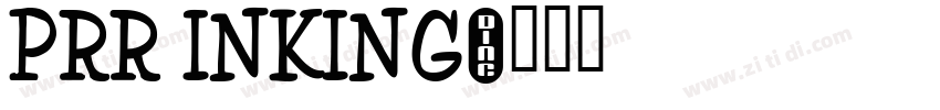 prr inking字体转换